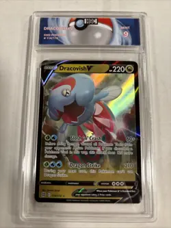 2022 Pokemon Dracovish V #114 HGC 9 (sb1) - Image 1