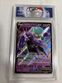 2021 Pokemon Shadow Rider Calyrex V #74 HGC 9.5 (sb1) - Image 1