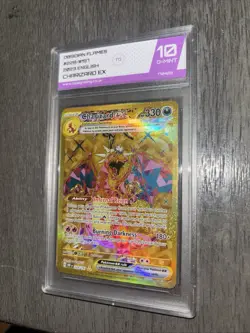 Pokemon TCG S&V Obsidian Flames Charizard EX Full Art Hyper Rare Holo Graded 10 - Image 2