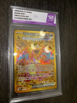 Pokemon TCG S&V Obsidian Flames Charizard EX Full Art Hyper Rare Holo Graded 10 - Image 5