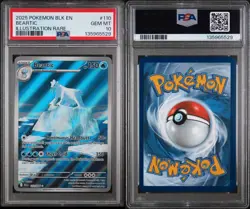Pokemon TCG Beartic Sv: Black Bolt Illustration Rare 110/086 Holo PSA 10 2025 - Image 3
