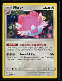 Pokemon TCG: Blissey Rare Cosmos Holo - Lost Thunder - 153/214 - Image 1