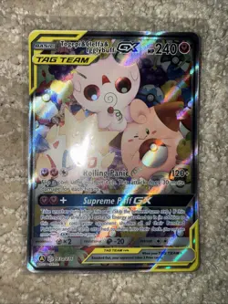 Pokemon Togepi & Cleffa & Igglybuff GX 143a/236 Alt Art Promo Tag Team NM-Mint - Image 1
