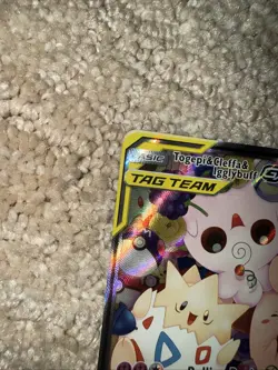 Pokemon Togepi & Cleffa & Igglybuff GX 143a/236 Alt Art Promo Tag Team NM-Mint - Image 4