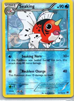 Pokemon TCG Seaking 28/162 BREAKthrough Reverse LP - Image 1