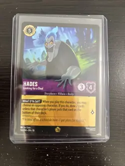 Disney Lorcana Hades Legendary Non Foil 56/204 Whispers in the Well - Image 1