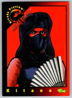 1994 Classic Mortal Kombat Ii Arcade Preview Kitana P4 Promo Mortal Combat Card - Image 1