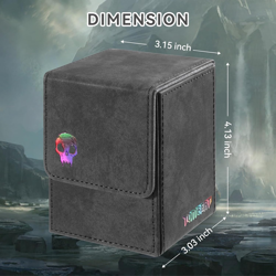 150+ Premium Deck Box for MTG, PTCG, Large Capacity with 2 Dividers, Fits 150+ S - Image 2