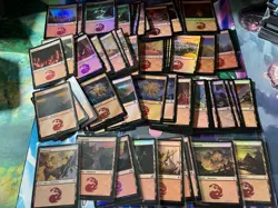 325 Magic The Gathering FOIL Basic Lands. LP-NM Lot - Image 3