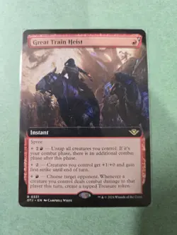Great Train Heist (Extended Art) - Outlaws of Thunder Junction - NM - MTG - Image 1