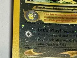 Pokemon 2001 Promo Pichu Reverse Holo Black Star WOTC 35/53 - Image 4