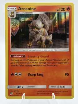 Arcanine 6/18 2019 Detective Pikachu Pokemon Card TCG Holo Promo Exclusive - Image 1