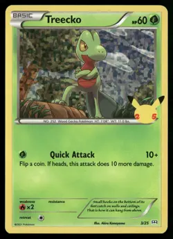 Treecko - 3/25 McDonald's 25th Anniversary Promos 003/025 Pokemon TCG - Image 1