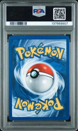 PSA 8 Shining Gyarados SWIRL FULL HOLO BLEED Neo Rev Pokemon Card #65 Look! - Image 4