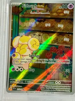 *PSA NM-M 8* Pokemon TCG: "FIDOUGH" ILLUSTRATION RARE #213 SVI En 2023 *NICE* - Image 3