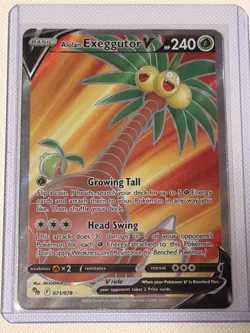Alolan Exeggutor V (Full Art) 071/078 Pokemon GO Holo-NM - Image 1