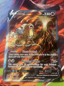 Entei v Crown Zenith Galarian Gallery Holo Ultra Rare Pokemon TCG GG36/GG70 NM - Image 2