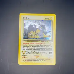 Pokemon TCG Raikou Neo Revelation Holo Rare Card 13/64 Ken Sugimori Vintage NM - Image 3