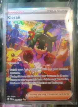 Pokemon TCG Kieran 218/167 Sv06: Twilight Masquerade - NM-MINT - Image 1