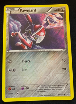 Pawniard 81/101 Reverse Holo - Common - Pokemon Noble Victories - LP - Image 1