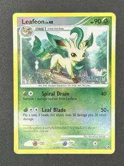 Pokemon TCG Leafeon - [Platinum] 24/100 Burger King Reverse Holo - Image 1
