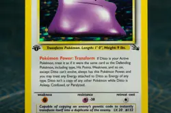 Pokemon TCG First Edition Fossil Ditto 3/62 Holo - Image 3