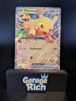 Pikachu ex 106 Holo Rare - Battle Academy 2024 NM Pokemon TCG - Image 1