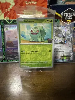 Pokemon 151 Stamped Bulbasaur 001 Scarlet & Violet Promo Best Buy SEALED! - Image 1