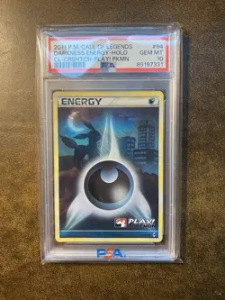 Pokemon Call of Legends PSA 10 Energy Set Play! Pokemon Promo - Image 3