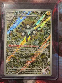 Pokemon TCG Magneton 159 Scarlet & Violet Promo Holo Electric Ball Overvolt - Image 3