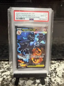 Pokemon 2025 Mega Charizard X ex 125/094 SIR Phantasmal Flames GEM MINT PSA 10 - Image 1