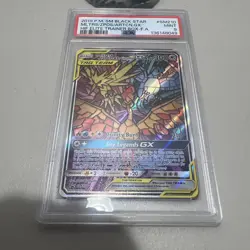 2019 Pokemon Black Star Promo Moltres Zapdos Articuno GX #SM210 PSA 9 Mint - Image 3