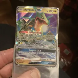 Pokemon Rayquaza GX 109/168 Holo Rare 2018 Basic HP180 Pokemon TCG Card Stock - Image 1