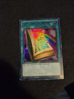 Toon Table of Contents (Green) [LDS1-EN069] Ultra Rare - Image 1