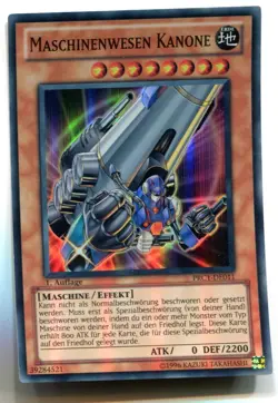 Yu-Gi-Oh! MAschinenwesen Kanone Super Rare PRC1-DE011 - Image 1
