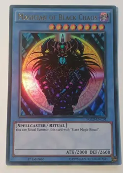 Magician of Black Chaos - YGLD-ENC01 - Near Mint/Mint YuGiOh! 1st Edition - Image 4