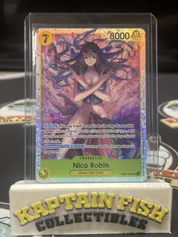 Nico Robin EB03-055 SR Foil English One Piece TCG Card Near Mint - Image 1
