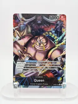 One Piece Queen OP04-040 Leader (Alt Art) Kingdoms Of Intrigue NM ENGLISH - Image 1