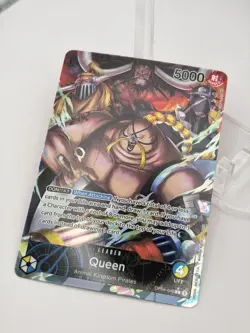 One Piece Queen OP04-040 Leader (Alt Art) Kingdoms Of Intrigue NM ENGLISH - Image 3