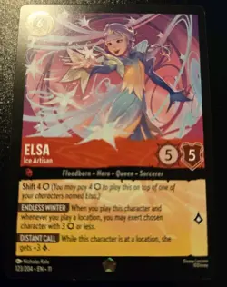 Elsa - Ice Artisan 123/204 Legendary Winterspell Disney Lorcana TCG - Image 1