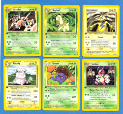 LOT OF 12 DIFF 2000 POKEMON NEO GENESIS SET 1ST EDITION UNCOMMON CARDS -UNPLAYED - Image 1