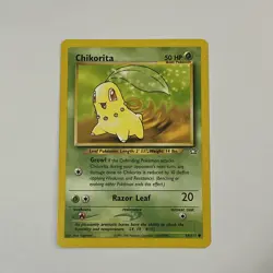 Chikorita - 54/111 - Pokemon Neo Genesis Unlimited Card WOTC NM Vtg Trading - Image 1