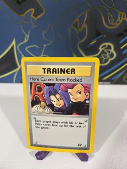 Here Comes Team Rocket Unlimited Edition Regular MP Card #10 - Image 1