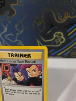 Here Comes Team Rocket Unlimited Edition Regular MP Card #10 - Image 3