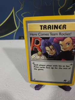 Here Comes Team Rocket Unlimited Edition Regular MP Card #10 - Image 5