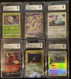 Lot Of 6 Graded Pokemon Cards- Legends Of The Franchise- CGC 8- Impressive Lot - Image 1