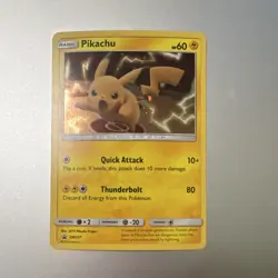 Pokemon Pikachu Promo Holo Basic 60 HP SM227 2019 Pokemon TCG Card English - Image 1