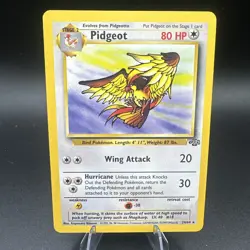 Pidgeot Pokemon TCG Jungle Non-Holo Rare Card #24/64 - Image 1