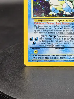 Pokemon TCG Blastoise 2/130 Swirl Base Set 2 Holo Rare WOTC Vintage LP/NM Card - Image 4
