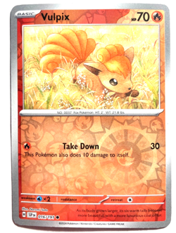 Pokemon Vulpix! + FREE extra Rare card! - Image 1